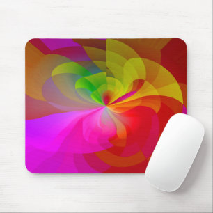 Silk Curtain Flower Mouse Pad