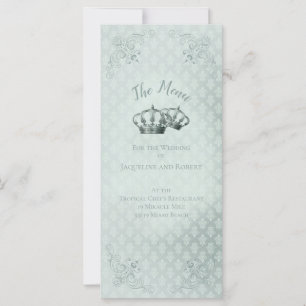 Silk Damask - Wedding Menu Card