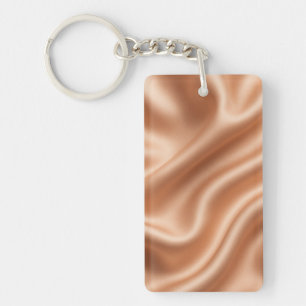 Silk Fabric Texture Gold Background-97082 Key Ring