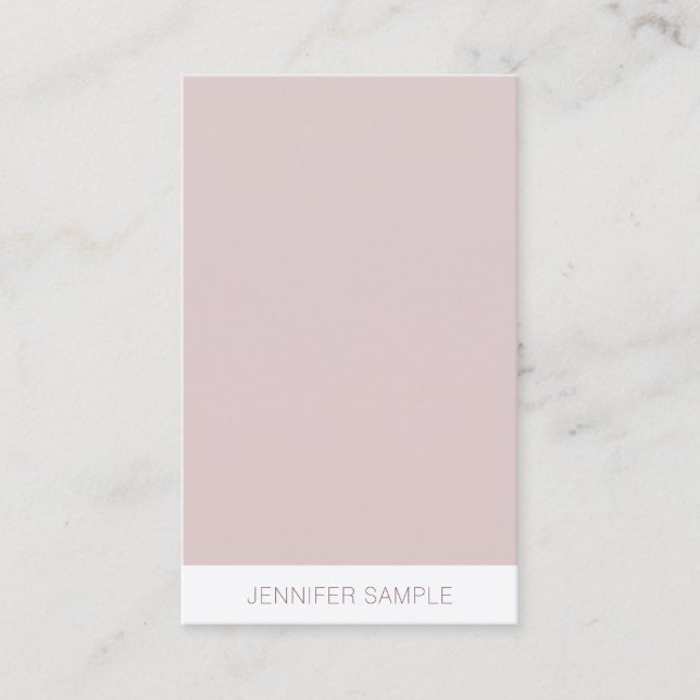 Silk Finish Modern Minimalist Template Luxurious Business Card (Front)