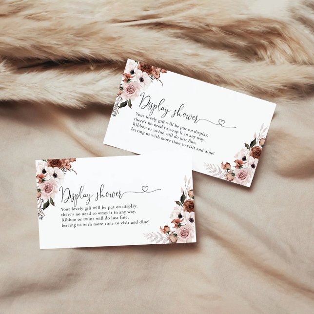 Silk Floral Display Shower Enclosure Card (Creator Uploaded)