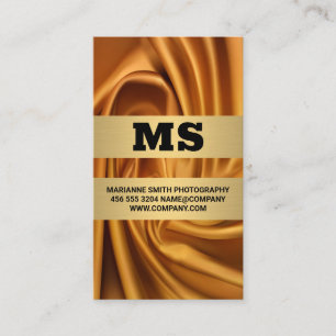 Silk Gold Fabric Business Card