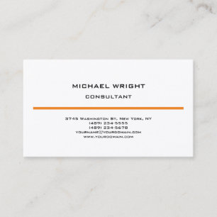 Silk Modern Plain Simple Attractive Minimalist Business Card