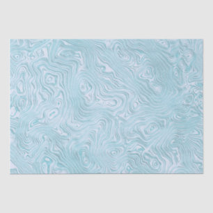Silk Moire Pattern in Bright Aqua Tissue Paper