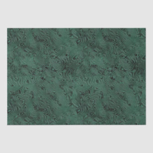 Silk Moire Small Pattern in Forest Green Tissue Paper