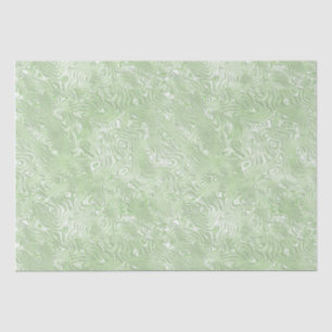 Silk Moire Small Pattern in Lime Green Tissue Paper