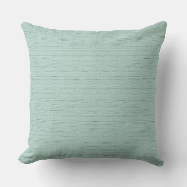 Silk Monotone - Aqua  Cushion (Front)