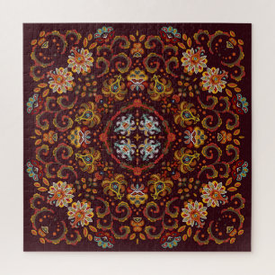 Silk neck scarf, eastern pattern jigsaw puzzle