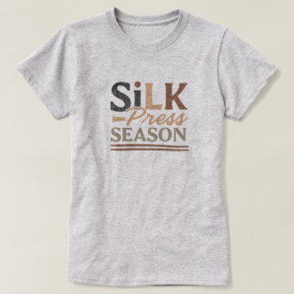 "Silk Press Season" Black Hair Graphic Tee