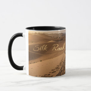 Silk Road Desert Landscape Typography Art Mug