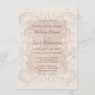 Silk Romance Elegant Wedding Invitation
