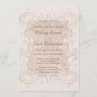 Silk Romance Elegant Wedding Invitation