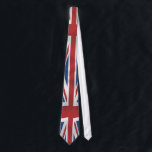 Silk style Union Jack British Flag Tie<br><div class="desc">Silk Style British Union Jack design in red white and blue,  great gift for any lover of British ,  United Kingdom culture</div>