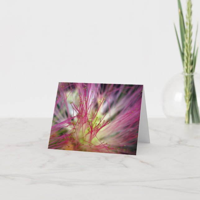 Silk Tree Fantasies (macro) - Note Card (Front)