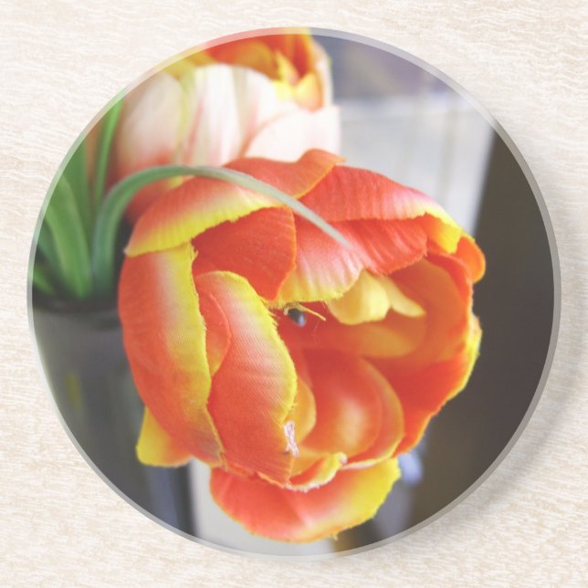 Silk Tulip Coaster (Front)