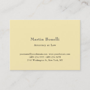 Silk Unique Classic Personalised Custom Jane Cream Business Card