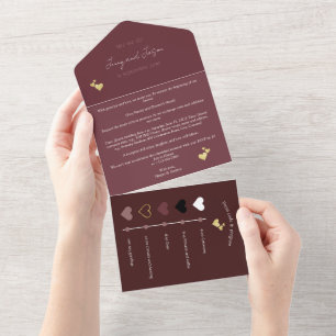 Silk Vows Victorian-Inspired Wedding Invitation