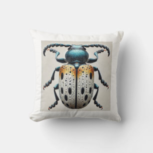 Silken Fungus Beetle 290624IREF105 - Watercolor Cushion