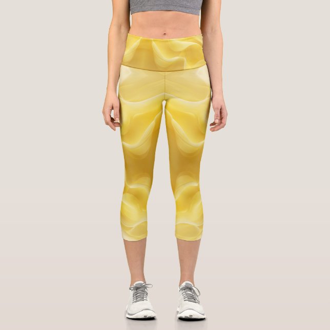Silken Radiance Capri Leggings (Front)