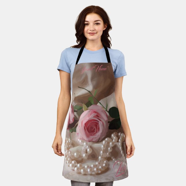 Silken Rose Apron (Worn)