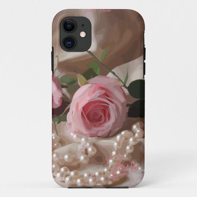 Silken Rose Case-Mate iPhone Case (Back)