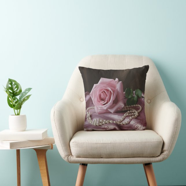 Silken Rose Cushion (Chair)