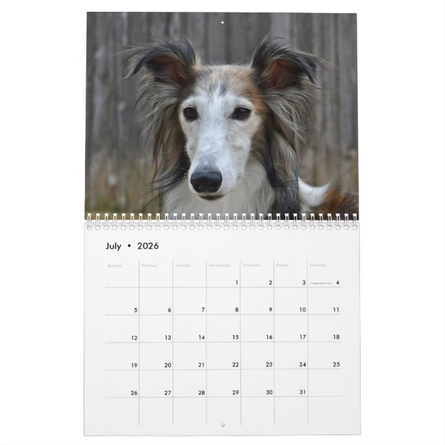 Silken Windhound 2017 Calendar (Jul 2026)
