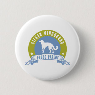 Silken Windhound 6 Cm Round Badge