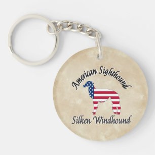 Silken Windhound - American Sighthound  Key Ring