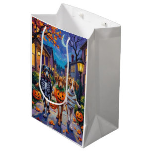 Silken Windhound Dogs in Halloween Costumes Medium Gift Bag