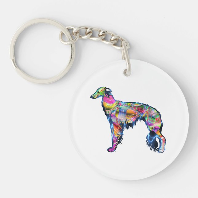 Silken Windhound Key Ring (Front)