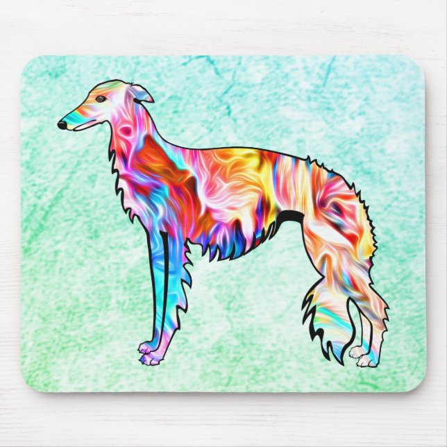 Silken Windhound Marbled Mouse Pad (Front)