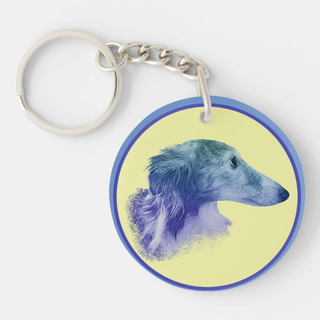 Silken Windhound Star Key Ring (Front)