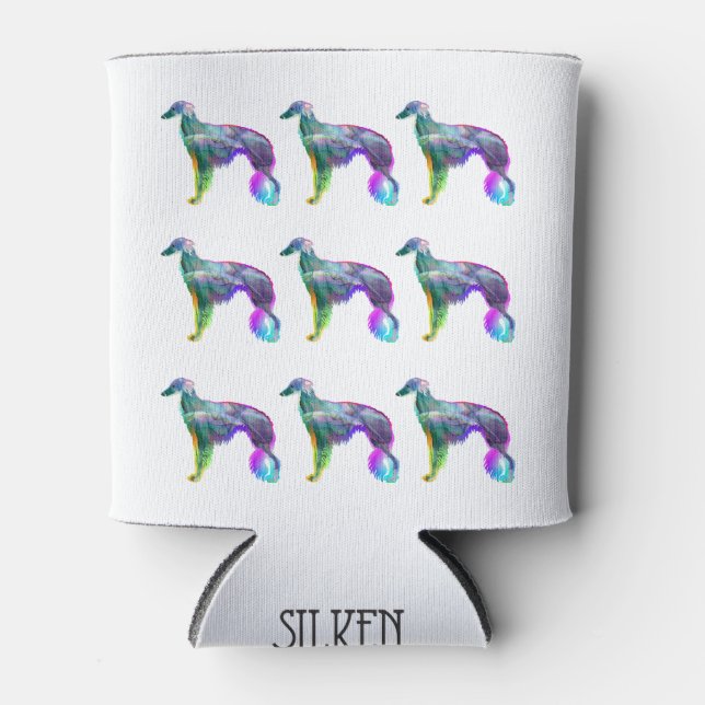 Silken Windhound - Wispy Can Cooler (Front)