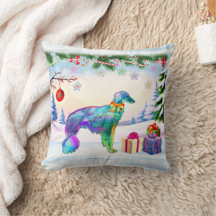 Silken Windhound X-mas Cushion