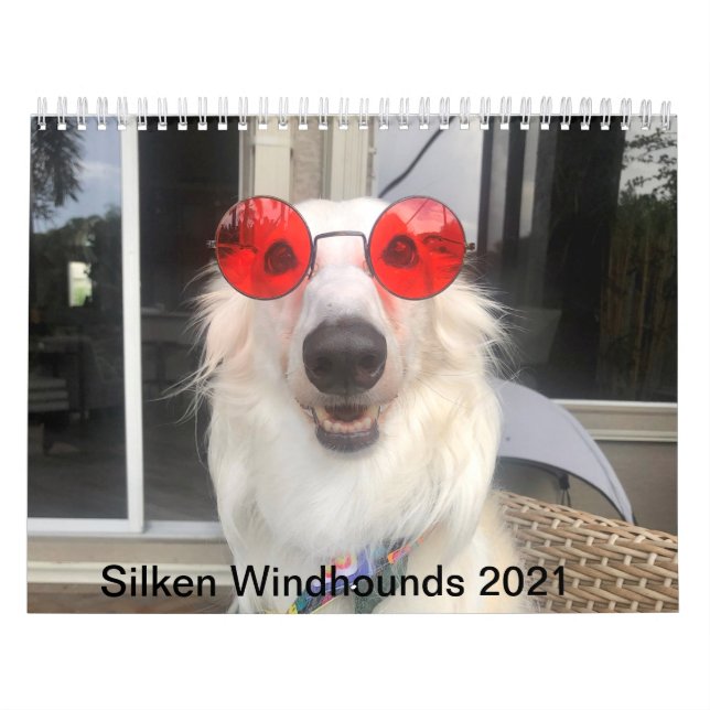 Silken Windhounds 2021 - All Dressed Up Calendar (Cover)