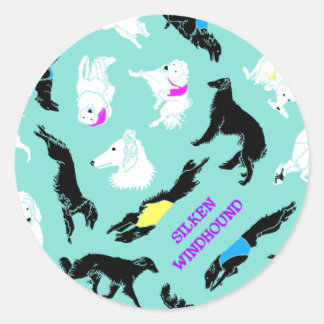 Silken Windhounds Classic Round Sticker