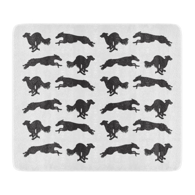 Silken Windhounds Running Cutting Board (Front)