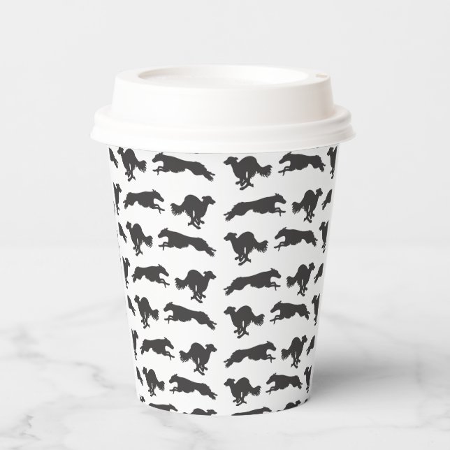 Silken Windhounds Running Paper Cups (Front)