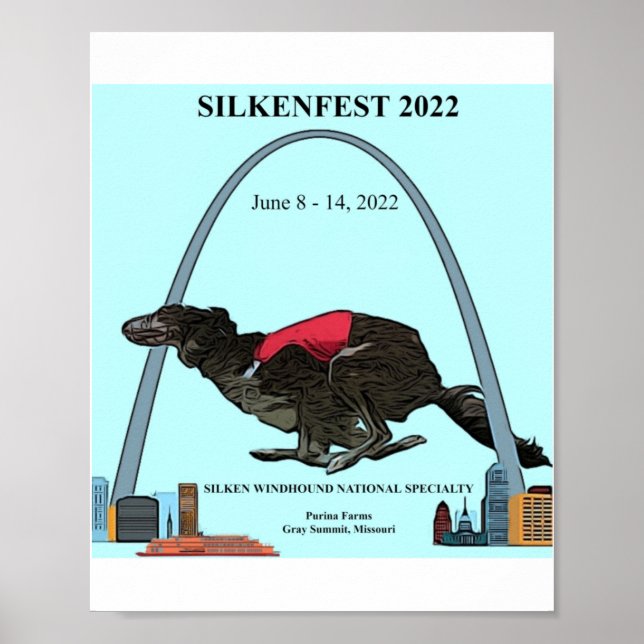 Silkenfest 2022 logo poster (Front)