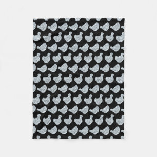 Silkie Bantam Bling Fleece Blanket