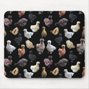 Silkie Bantam Chickens Mouse Pad
