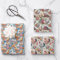 Silkie Chicken 3-Sheet Flat Wrapping Paper Set