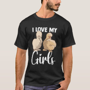 Silkie Chicken Animal Silky Chicken Girl T-Shirt