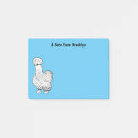 Silkie chicken cartoon illustration