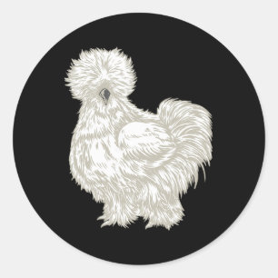 Silkie Chicken  Classic Round Sticker