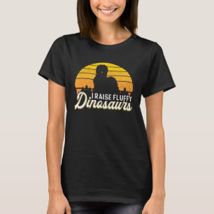 Silkie Chicken Farmer I Raise Dinosaurs Chinese Si T-Shirt