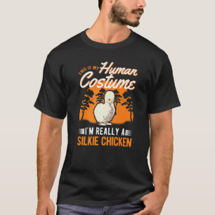 Silkie Chicken Human Costume Halloween Silkie Chic T-Shirt