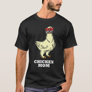 Silkie Chicken Mum Gift Cute Sunglasses Animal T-Shirt