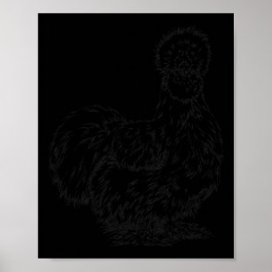 Silkie Chicken Mum Pet Lover Farm Animal Lovers Poster